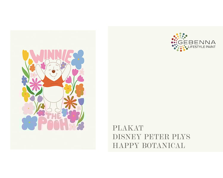 Plakat Disney Peter Plys Happy Botanical